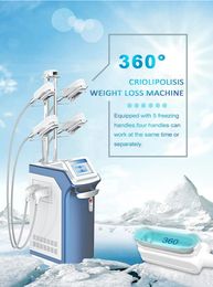 High quality 360° surrounding freeze CRYO cellulite reduce slimming 4 Handles Freezing Fat Cryolipolysis Shaping Weight Loss Body Slim Machine