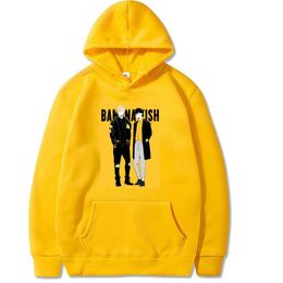 Banana Fish Hoodie Fashion Pullovers Tops Long Sleeve Male And Female Y0803