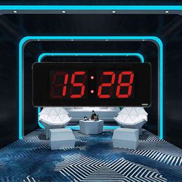 Digital 4 Digits 6 Digtis Home New Living Room Wall Clock Electronic Desk Clock with 12 24 H Time Wall Mounted H1230