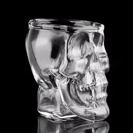 Crystal Skull Head Cups Vodka Wine Glass Pirate Vaccum Beer Glasses Mug Club Skeleton Cup WY301 ZWL