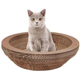 Cat Toys Scratching Lounge Board Corrugated Cardboard Scratcher Scratch Pad Post Sharpen Pet Toy Large