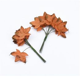 12pieces Cheapleaf Christmas Decorations For Home Flower Wall Bridal Brooch Scrapbooking Decorative Flowers Wreaths Fak jlliHW