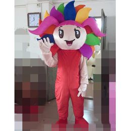 Halloween Colourful sunflower Mascot Costume Top Quality Cartoon Anime theme character Adult Size Christmas Carnival Birthday Party Fancy Dres
