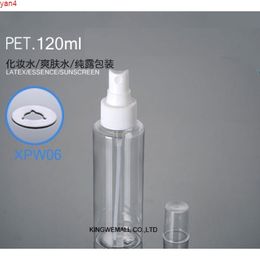 300pcs120ml Clear Empty Plastic PET Refillable Lotion Spray Bottle with Black or white Nozzles Cosmetic Containersgoods