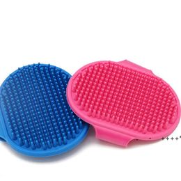 Dog Bath Brush Comb Silicone Pet SPA Shampoo Massage Brush Shower Hair Removal Comb For Pet Cleaning Grooming Tool RRE10363