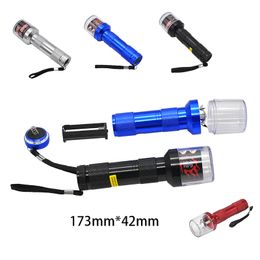 Electric Automatic Flashlight Grinder Smoking Accessories Aluminum Alloy Herb Grinders Pollen Cigarette Tobacco Crusher GR315