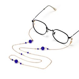 crystal handmade glasses chain fashion eyewear rope pendant eyewear accessories rope lanyard