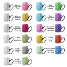 Automatic Colour change EarPhone Case for AirPods 1/2/pro by sunlight Discolour airpod box Soft Silicoone Finger Ring Protective Cover