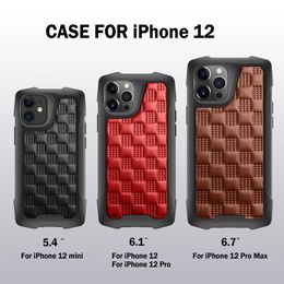 Heavy Duty Military Shockproof Cases 3D PU Leather Anti-Slip Hand Grip Armour Rugged Cover For iPhone 12 11 Pro XR XS Max X 8 Samsung S20 FE S21 Ultra A21S A11