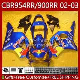 Fairings Kit For HONDA CBR954 CBR900 RR CBR 900 954 RR CC CBR954RR 02 03 Bodywork Yellow red 61No.85 CBR 954RR 900RR 900CC 2002 2003 CBR954-RR CBR900RR 02-03 OEM Bod