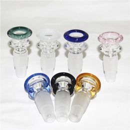Hookahs Glass Bowl 14mm 18mm Male With Funnel Flower Snowflake Philtre Bowl Piece Smoking Accessories For Tobacco Smoke Hookah Water Pipes