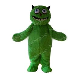 Green Alien Mascot Costume High Quality Cartoon Plush Animal Anime theme character Adult Size Christmas Carnival fancy dress Halloween Christmas Easter