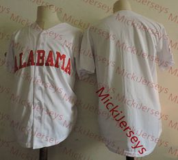 Baseball NCAA Custom Alabama Crimson Tide Baseball Jersey J.Nelson Alex Avila Mikey White C.Henry Jett Manning Brock Love John Trousdale D.Ca