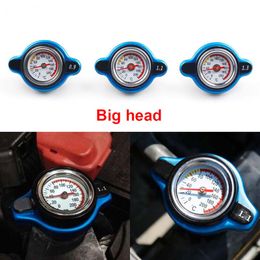 Auto Radiators Covers Racing Thermost Radiator Cap With Water Temp Gauge 0.9 BAR/1.1 BAR /1.3 BARS Cover Exterior Accessories