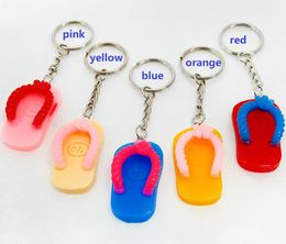 Keychains resin Material Imitation Shoe keychains Metal Key Ring Pendant Toys Small Gifts for Unisex