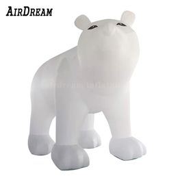 Wholesale 6 Metres high inflatable white polar bear for advertising product cartoon mascot