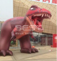 Giant Red T-Rex Inflatable dinosaur Used in Festival advertising Park Events Decoration Tyrannosauru balloons Decor for Stage Shopping Centre