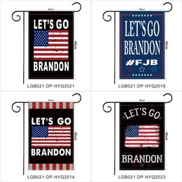 30*45cm FJB Garden Flags Let's Go Brandon USA Biden Flag Letter Star Pattern Printing Banner 5 26wf H1