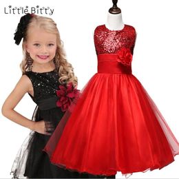 summer dress girl 3-14 yrs teenagers Girls Dress Wedding Party Princess Christmas Dresses for girl Party Costume Q0716