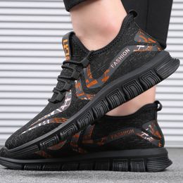 Dimeisen spring men's shoes breathable 2021 new mesh fly woven casual sports old shoes large size men's trendy shoes