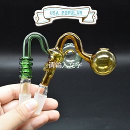 30mm XXL Big skull oil Bowl Oil Burner Glass Pipe with Hookah 14mm 18mm female Male Think Water Smoking Pipes Pyrex Burners for Bongs