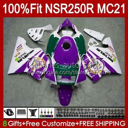 Injection For HONDA NSR250 NSR 250 R NSR 250R purple new 1990 1991 92 93 103HC.177 NSR250RR NSR250R MC21 PGM3 90 91 1992 1993 OEM Fairing