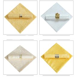 Table Napkin 25pcs lot 48cm Square Fabric Pocket Handkerchief Cloth For Wedding Decoration Event Party El Home Supplies2649