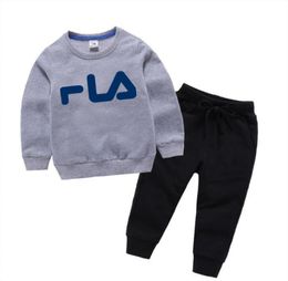 Spring Autumn Baby Boy Clothing Suits Girls Children Suit Sweatshirts Pants 2 pcs Sport Outfit Kids Set