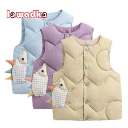 Lawadka Baby Girl Winter Clothes Waistcoat Fashion Vest for Boy Soft Sleeveless Vest for girl Age for Kids From 0 to 4years 210317