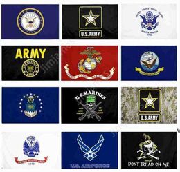 US Army Flag USMC 13 styles Direct factory wholesale 3x5Fts 90x150cm Air Force Skull Gadsden Camo Army Banner US Marines DAJ09