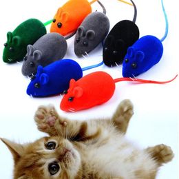 Cat Toys Funny Flocking Pet Products Toy Interactive Depressurize Realistic Sound Kitten Dog Puppy False Mouse