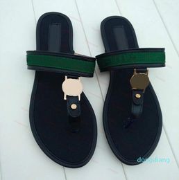 Luxury-2022 Sandali di marca di moda di grandi dimensioni 35-42 infradito sandali rossi suola in gomma con cinturino in nastro Pantofole da donna 30 colori