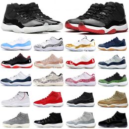 Sandals With Box New 11 Low White Bred 11s Jumpman Basketball Shoes Heiress Night Maroon Pantone Think 16 White Snake Rose Gold Men Women Sports Sneakers