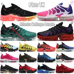 Top Plus TN Mens Womens Running Shoes Classic Designer Fresh Atlanta Voltage Purple Opti Yellow Barely Volt Photo Blue Outdoor Sneakers Big Size 36-47