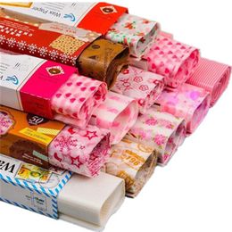 50Pcs Box Food Grade Grease Paper Food Wrapping Papers for Bread Sandwich Burger Fries OilPaper Baking Tools