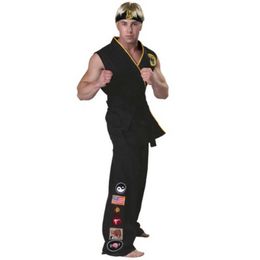 Anime Cosplay KOF Costumes Cobra Kai Val Armorr Karate Taekwondo Clothing For Man Gladiator Role Play Y0913