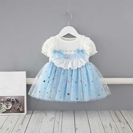 2021 Summer Baby Girls Dress Cute Princess Dresses For Girls Birthday Party tutu Dress Toddler Girl Clothes Infant Clothing Q0716