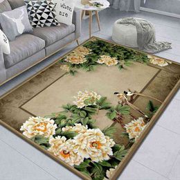 Carpet Living Room Bedroom Large Area Printed Sofa Coffee Table Mat Household Modern Simple Washable