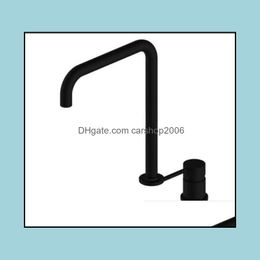 Bathroom Sink Faucets Faucets, Showers & As Home Garden Basin Faucet Super Long Pipe Two Holes Rose Gold/Black Tap 360 Rotating Widespread B