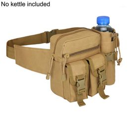tactical water bottle bag NZ - Outdoor Bags Men Waist Bag Tactical Pack Pouch With Water Bottle Holder Waterproof 800D Nylon Belt Bum Bag1