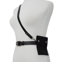 Belts 2021 Black Belt Bag Fashion Ladies Shoulder With Buckle Decoration Dress Woman QZ0112