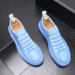 New Men's Flats Shoes Fashion White Casual Trend Low Help Men Comfortable Safety non-slip b36