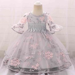 Summer Newborn 1st Year Birthday Baby Girls Dress Lace Princess Flower Dresses For Baby Bridesmaid Dresses for Kids Vestidos G1129