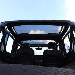 Black Sun Shade Mesh Sunshade Provides UV Sun Protection for Jeep Wrangler 2018-2021 JL 4Door USA Flag268C