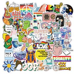 50Pcs Catoon Graffiti Stickers Pack Non-random Car Bike Luggage Sticker Laptop Skateboard Motor Water Bottle Decal Kids Gifts