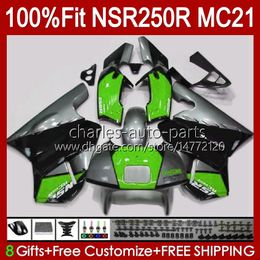 Injection For HONDA NSR250R MC21 PGM3 NSR250 103HC.196 green glossy NSR 250 R NSR 250R 90 91 1992 1993 NSR250RR 1990 1991 92 93 OEM Fairing