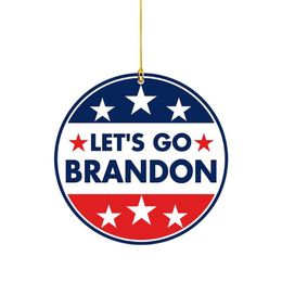 Christmas Decorations LET'S GO BRANDON Tree 2022 Ornament Hilarious Funny Novelty Gift Present Hangings R