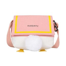 Storage Bags Duck BuShape Bag Young Girl Trend Summer Vitality Canvas Messenger Ins Style Cute Exquisite Shoulder