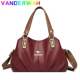 Luxury Women's Bag High Quality Leather Women's Handkerchiefs Women's Shoulder Crossbody Handbag and Wallet Shopper Draft Sac One of the
