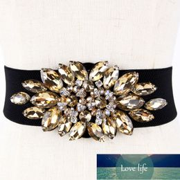 Luxury Rhinestone Dress Belts Women Colourful Crystal Gem Elastic Waistband Fashion Ladies Corset Summer Dress Accessories DP03 Factory price expert design